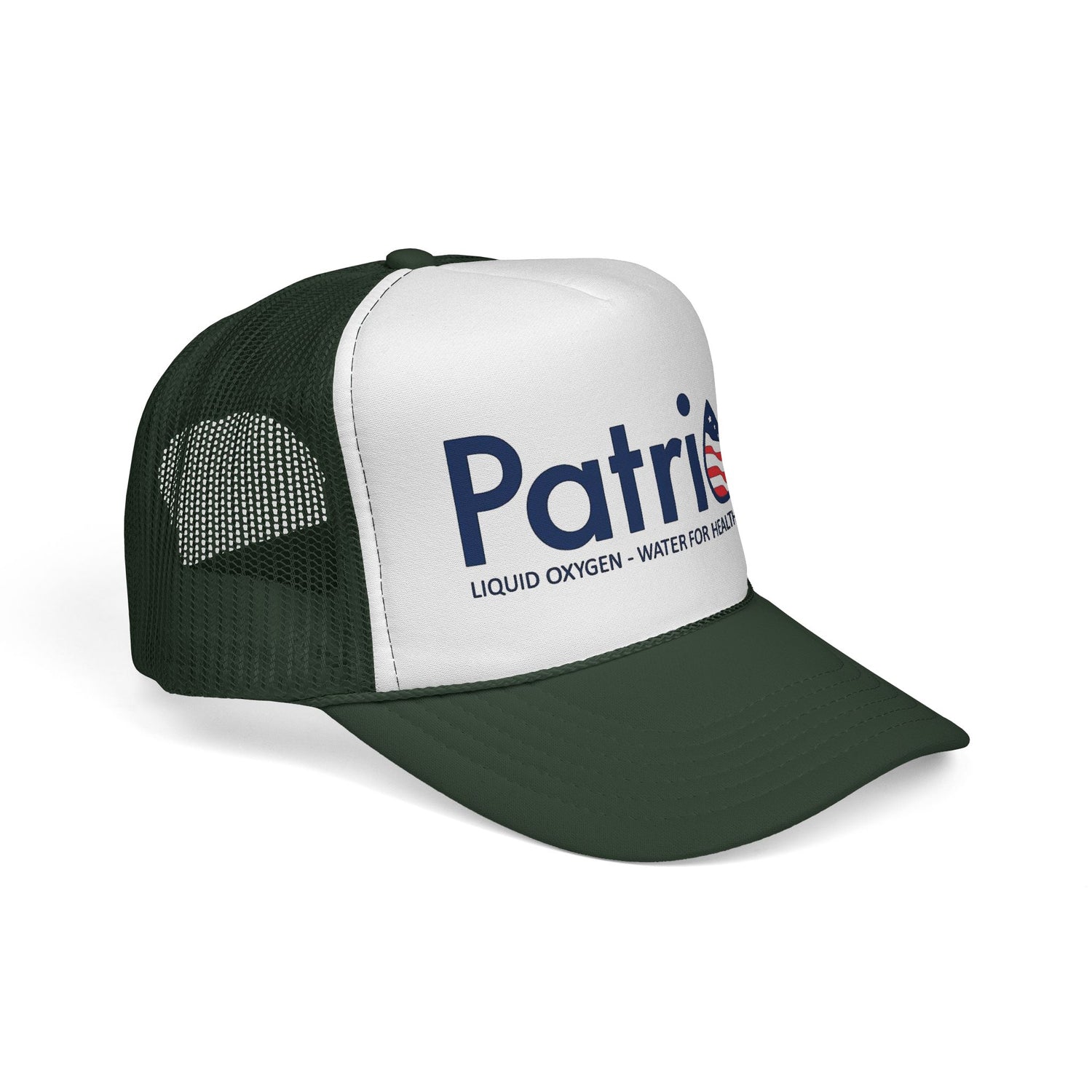 Patriax Trucker Hat — Patriotic Logo Mesh Cap (