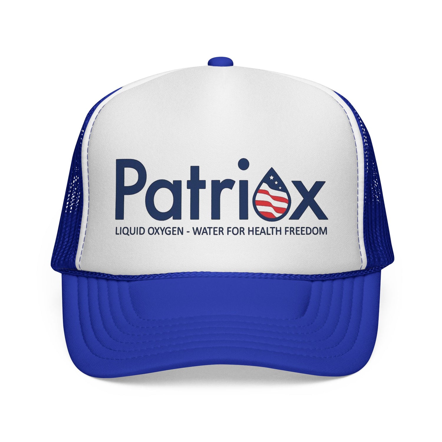 Patriax Trucker Hat — Patriotic Logo Mesh Cap (