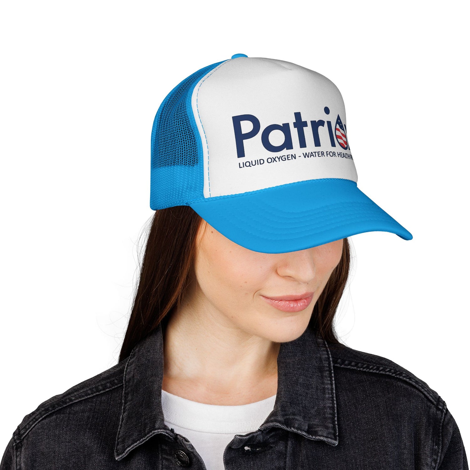 Patriax Trucker Hat — Patriotic Logo Mesh Cap (