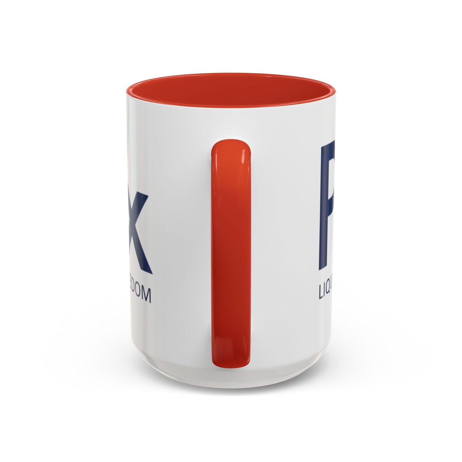 Patriotox Accent Coffee Mug — American Flag Drop Logo, 'Water for Health Freedom'