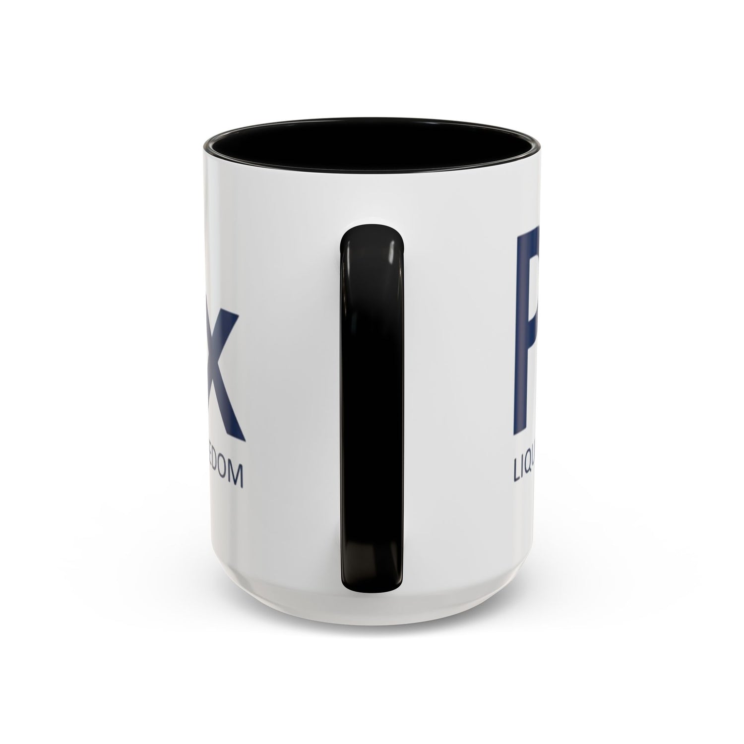 Patriotox Accent Coffee Mug — American Flag Drop Logo, 'Water for Health Freedom'