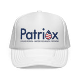 Patriax Trucker Hat — Patriotic Logo Mesh Cap ("Liquid Oxygen — Water for Health Freedom")