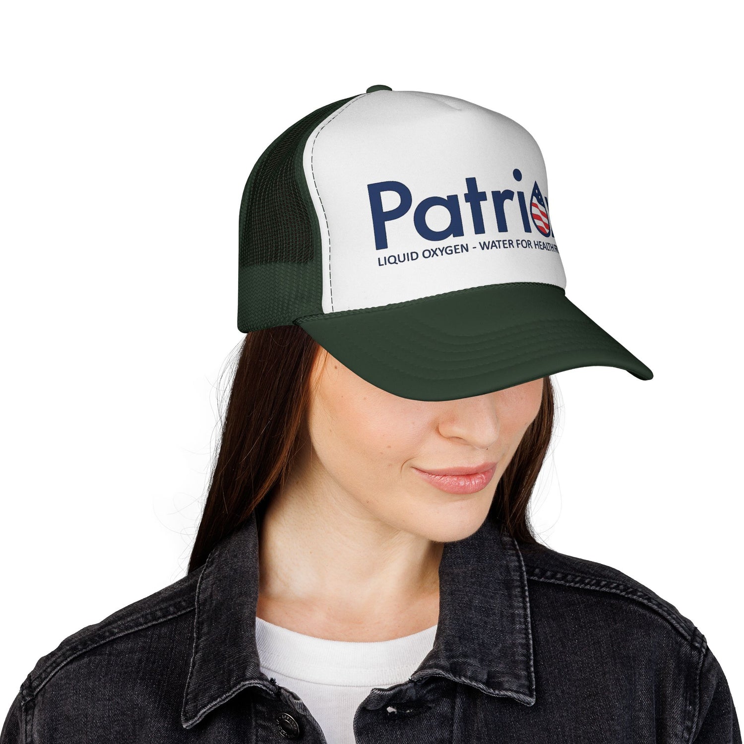 Patriax Trucker Hat — Patriotic Logo Mesh Cap (