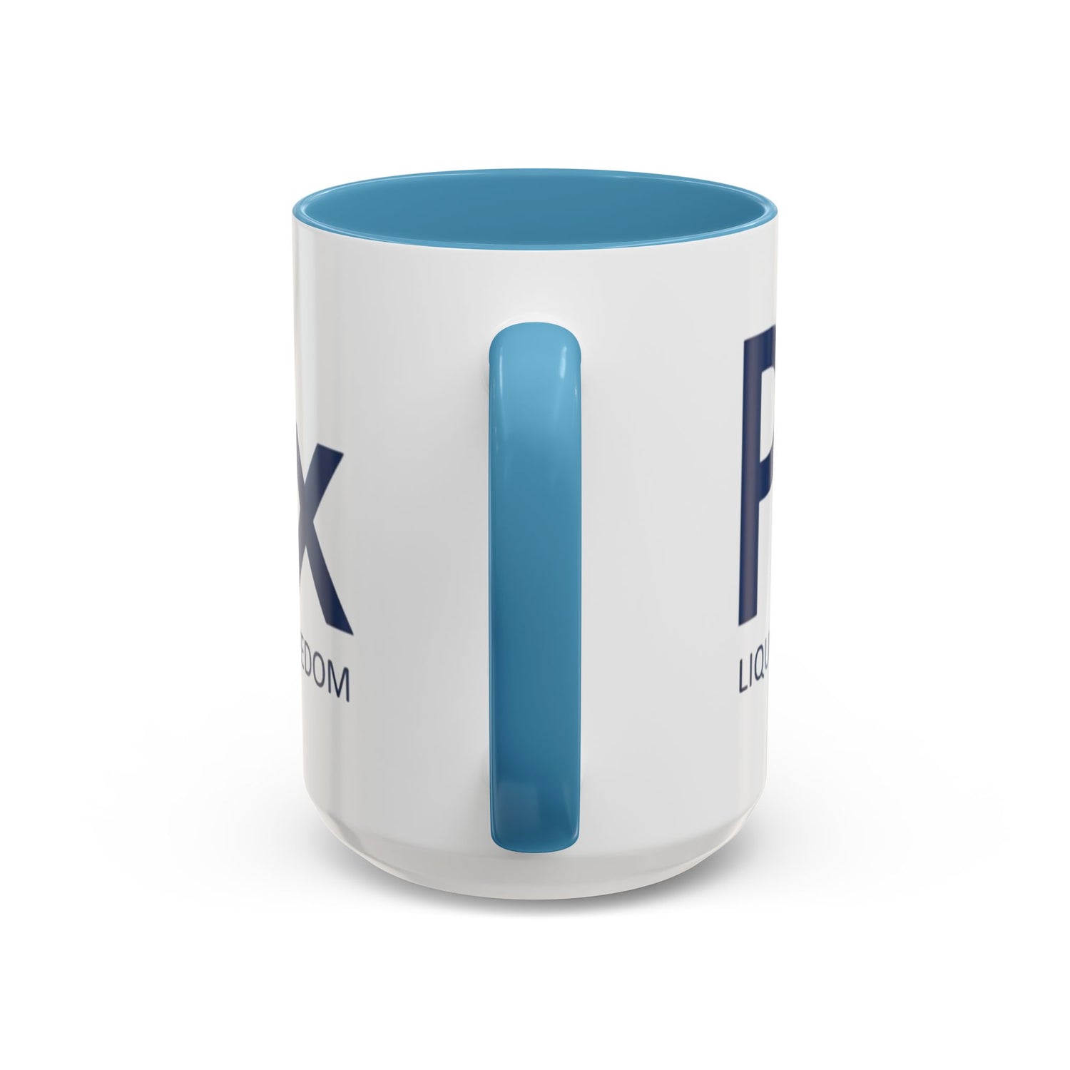 Patriotox Accent Coffee Mug — American Flag Drop Logo, 'Water for Health Freedom'