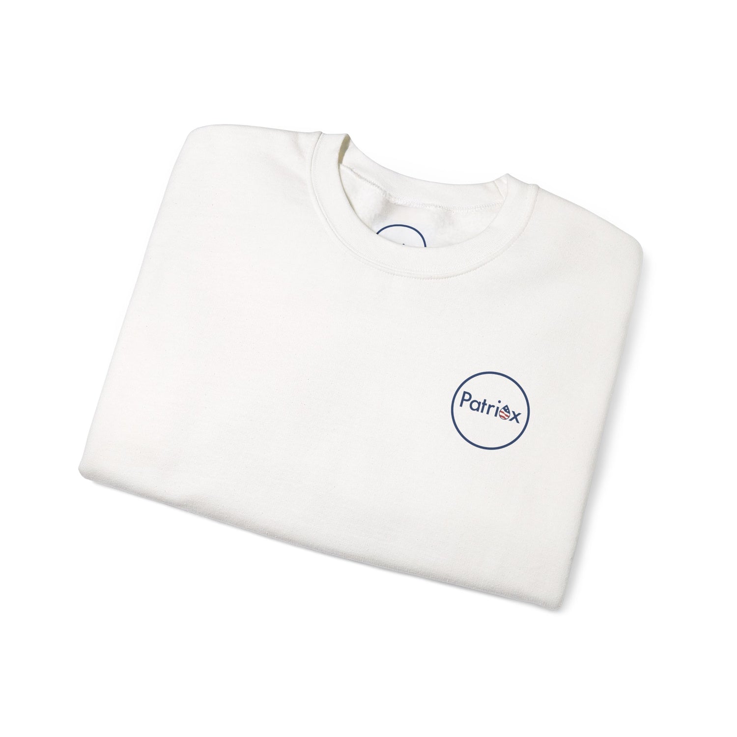 White folded patriox shirt