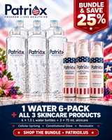 Patriox Water 6-Pack + Skincare Trio — Save $150